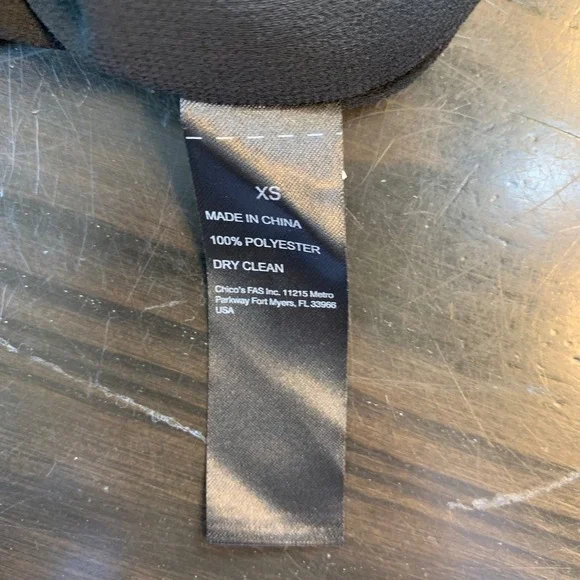 Black Label by Chico's XS Animal Print Dress Black Wedding Guest Church Mob Wife - Picture 4 of 13